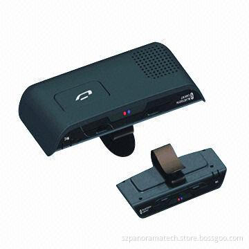 Bluetooth Handsfree Car Kit with Built-in Rechargeable Battery and 8 to 10m Operating Range